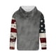 thumbnail image 4 of Sudadera con capucha para hombre, informal, con cordón, estampado navideño, deportiva, blusa de poliéster, 4 of 4