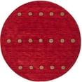 thumbnail image 2 of Safavieh Himalaya Derbhile Solid Wool Area Rug, Red, 6' x 6' Round, 2 of 8