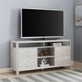 thumbnail image 6 of HomeRoots 60" White Oak Manufactured Wood Cabinet Enclosed Storage TV Stand, 6 of 7