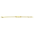 thumbnail image 2 of Brilliance Fine Jewelry 14K Gold Plated Sterling Silver Children's Figaro ID Bracelet, 5” +0.5”, 2 of 5