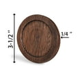 thumbnail image 5 of CONSDAN Cup Coasters, USA Grown Hardwood, Wooden Cup Coasters Set, Oak Color 6 Pcs a set, 5 of 8