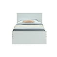 thumbnail image 3 of ACME Ragna Wooden Panel Platform Bed in Twin Size and White Finish, 3 of 5