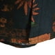 thumbnail image 4 of Playeras Camisa superior informal a la para hombre, camisas estampadas con botones, camisa informal holgada de manga corta de verano con solapa (Navy, S), 4 of 6