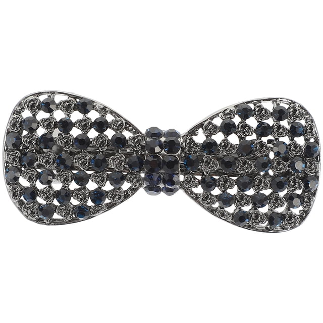 Hair Clip Bow Hairpin Spring Hair Clip Women Rhinestone Hair Accessory for Birthday Wedding