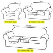 Velvet Plush Sofa Covers, Armchair Loveseat Couch Slipcover with Separate Cushion Cover (Gray Blue, For 3-Seater Sofa)
