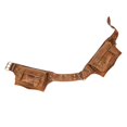thumbnail image 3 of Bolso de Cintura de Cuero PU Strade Fareast Limited Marrón, 3 of 8