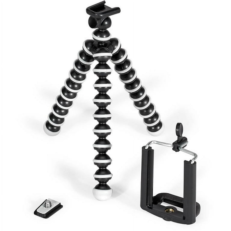 GPX Bendable Mini Tripod with 9-Section Legs and Slip