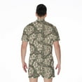 thumbnail image 2 of Aloha Hawaiian Camo Flower Pattern Short Sleeve Men'S Rompers, Tropical Hawaiian Aloha Floral Casual Summer Jumpsuits Outfit, 2 of 4