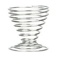 thumbnail image 2 of Stainless Steel Spring Wire Egg Cup Holder Stand, Flexible Spiral Design For Boiled Egg Storage, Anti-Slip Base & Durable Construction, Kitchen Countertop Cooking Tool, Easy Clean, 2 of 4