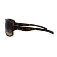 thumbnail image 4 of Mens Luxury Oversize Sport Plastic Racer Sunglasses Matte Tortoise, 4 of 4