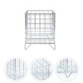 thumbnail image 3 of Square Organizer For Kitchen Silver 1Set 6.48x5.38x5.38in, 3 of 7