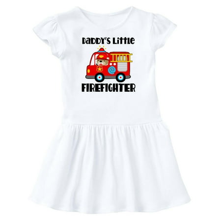 

Inktastic Daddys Little Firefighter Gift Toddler Girl Dress