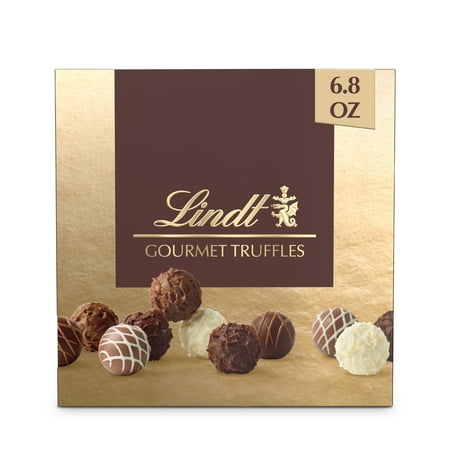 Lindt Gourmet Truffles Assorted Chocolate Candy Gift Box 6.8 oz