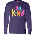 thumbnail image 3 of Inktastic Be Kind Inspirational Quote in Color Long Sleeve T-Shirt, 3 of 5