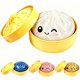 thumbnail image 1 of Pelota antiestrés squishy Bimiubimiu en forma de dumpling con brillo, 1 of 8