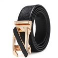 thumbnail image 4 of Cinturón de hombre PU con hebilla automática, cinturón con hebilla de letras, tendencia de moda, durabilidad, buen material, opciones de longitud versátiles, 4 of 6
