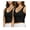 Black & Black, variant on 2pk Sports Bras for Women Medium Support Crop Tops Tank Top for Women Camisole Cami Workout Tops Removable Padding (Set 7 Size X-Large)