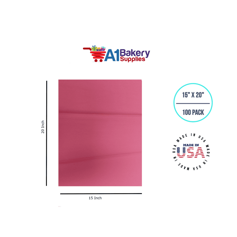 Hot Pink Non-Woven Tissue, 20x26, Bulk 100 Sheet Pack