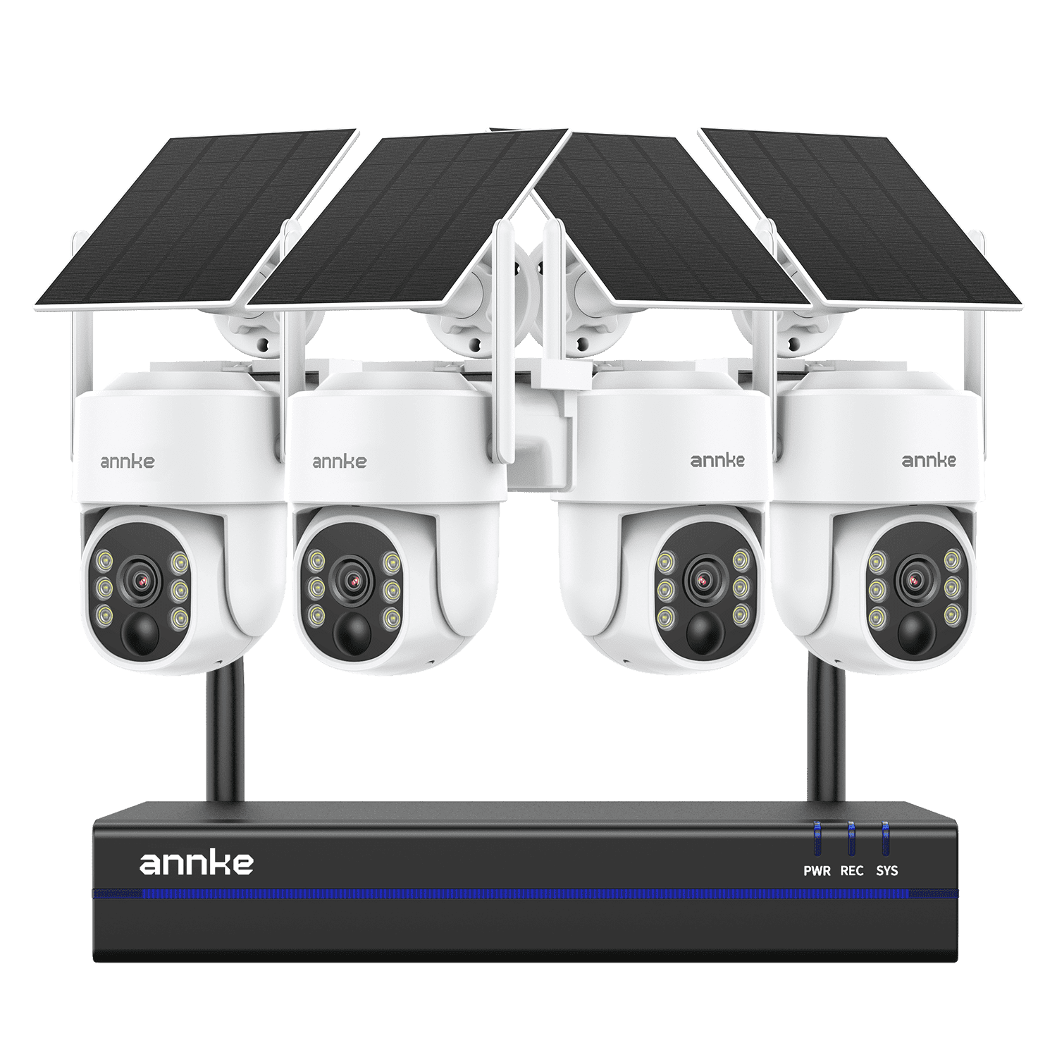 ANNKE Wireless Camera System,16CH NVR,4PCS 4MP Outdoor WiFi Security Camera,270° Pan & Tilt, Human Detection, Night Vision,2 Way Audio