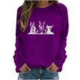 thumbnail image 2 of Hauts Chauds pour Filles Mode Décontractée pour Femmes Hauts Mignons Imprimés en Peluche Col Rond Sans Capuche Chandails en Molleton Bouclés Tenues d'Hiver pour Femmes en Liquidation, 2 of 5