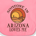 thumbnail image 4 of Inktastic Someone in Arizona Loves Me Boys or Girls Baby Bib, 4 of 4