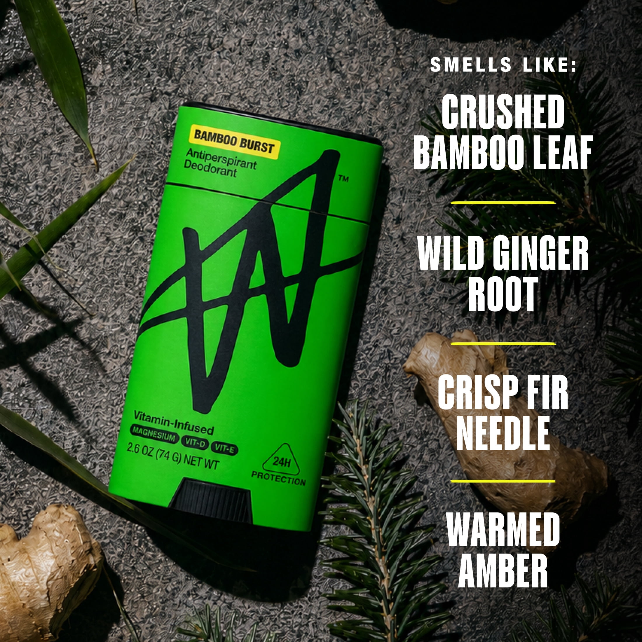 W by Jake Paul Bamboo Burst Antiperspirant Deodorant 2.6 oz