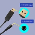 thumbnail image 4 of USB Male to 5.5x2.1mm Male Charging Cable Power Supply Adapter Cord Conversion Wire for 3V Devices 100cm Length, 4 of 7