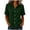 #01 Army Green 【Mix, Match & Rotate: Stock Up on Daily Colors】, variant on Women's Loose Fit Short Sleeve Button Up Flared Front Back Pleats Shirt Blouse Top Comfy Office Casual | CSEONE,Army Green L