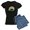 With Blue Strpe Pant, variant on CafePress - POT - Women's Dark Pajamas