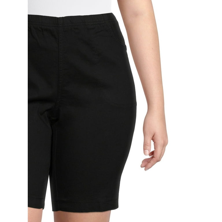 plus size knee length shorts