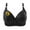 Black#women's workout bra, variant on Women Plus Size Bras Floral Print Wireless Bra Push Up Comfort Soft Underwear Breathable Daily Senior Bra 2025 Khaki,XXXXL