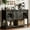 Brown, variant on Catrimown 47" Farmhouse Coffee Bar Cabinet with Storage, Buffet Cabinet Sideboard Storage Cabinet, Dark Oak