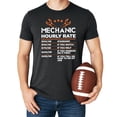 thumbnail image 2 of Mechanic Hourly Rate Shirt for Men Viral Sarcastic Price List Tee for Mechanics Dark Gray Heather Shirt Adult 2XL, 2 of 5