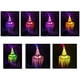 thumbnail image 5 of Ounissouiy Sombrero Fiesta de Halloween Decoración Sombrero Colgante Brillante Iluminación LED Gorra Festival Prop para Home Bar, Verde Type3 NO3 Ounissouiy HA007401-05, 5 of 6