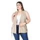 thumbnail image 5 of Chaleco elegante con cinto Roman Fashion /Tallas Extras, 2557 (Cafe) cafe 42, 5 of 7