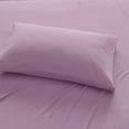 thumbnail image 4 of Comfort Classics Heathered Cotton Jersey Knit Sheet Set, Purple, Full, 4 of 8