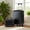 Black, variant on Lorven 28" ABS Hardshell Large Travel Checked Luggage with Side Hooks and Combination Lock, Silver