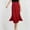 Red, variant on uublik Uniform Skirts for Girls Black Plaid Midi Skirts High Elastic Waisted Tiered Ruffle Skirt Size 3T-16
