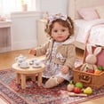 thumbnail image 4 of Floral Doll Clothes Set, Hooded Doll Outfit, 18 Inch Doll Clothing, Fashion Doll Dress, Doll Wardrobe Accessories, 4 of 6