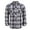 02# Yellow Grey, variant on Men's Western Cowboy Long Sleeve Pearl Snap Casual Plaid Work Shirts (Black Blue #19 L)