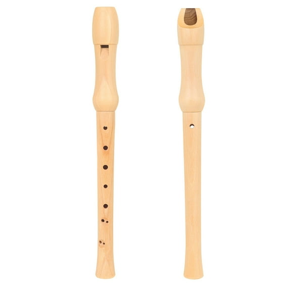 8 Hole Descant Soprano Recorder with Cleaning Rod, German British Flute