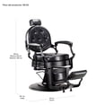 thumbnail image 5 of Sillon de Barberia Clasico Nanofort Gotico Premium Lujo Robusto Negro, 5 of 5