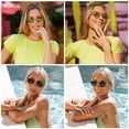 thumbnail image 2 of Gafas de Sol SOJOS Retro Ovaladas Polarizadas SJ1245 Plata/Verde Claro, 2 of 5