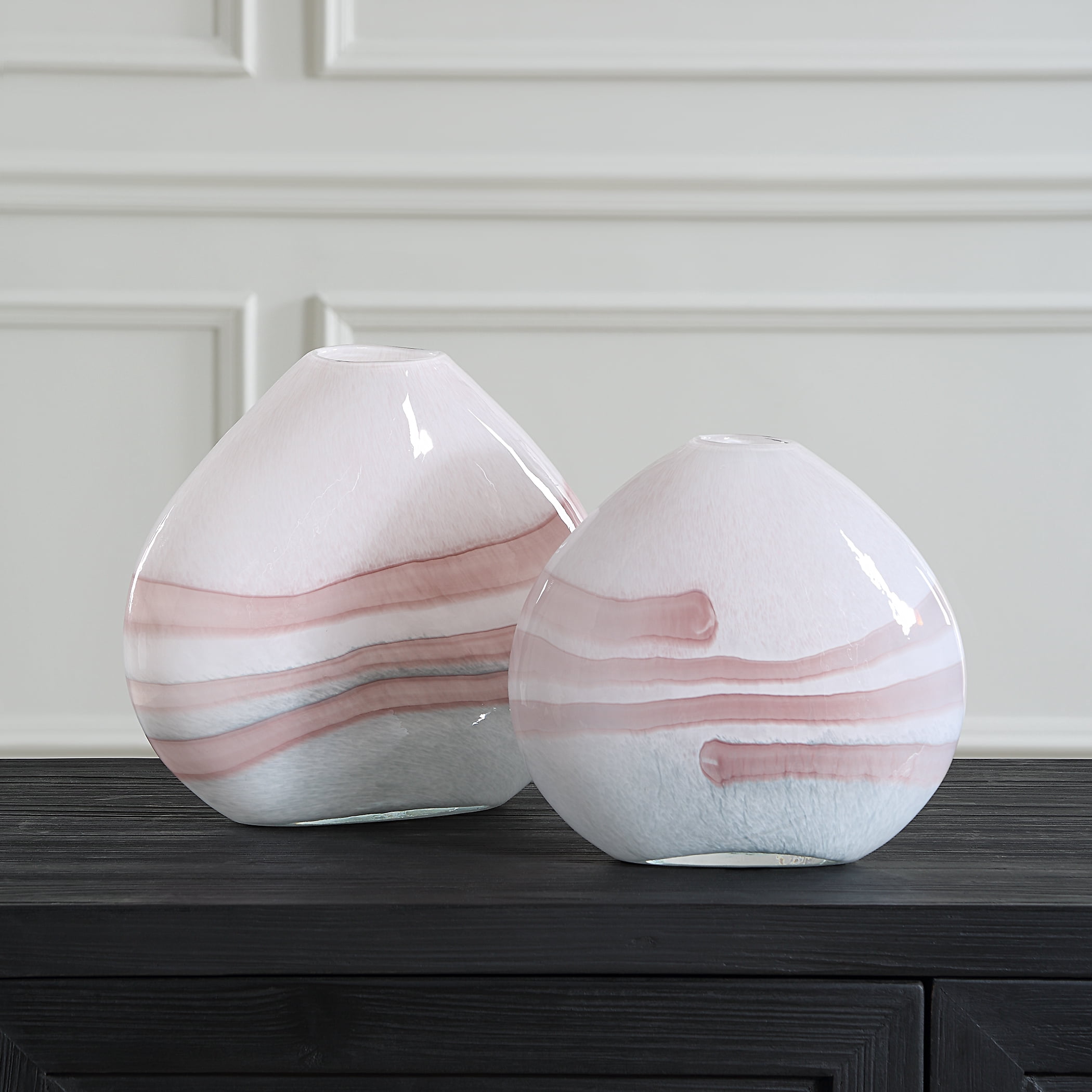Uttermost Swirl Glass Vases - Thumbnail 3