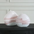 thumbnail image 3 of Uttermost Blush Swirl Glass Vases in White (Set of 2), 3 of 5
