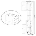 thumbnail image 7 of White Tall Standing Bathroom Linen Tower Storage Cabinet for Bathroom and Vanity, 7 of 7