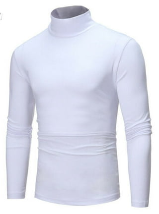 Mens white turtleneck clearance walmart