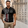 thumbnail image 6 of Jeiento American Flag Matching Golf Shirts for Couples Womens Tennis Tank Tops Slim Fit Short Sleeve Athletic Shirts 1776 Spirit Matching Activewear Set Sportswear for Couples, Men's S, 6 of 6