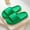 Green, variant on WILLBEST Rockwomen Womens Slippers Women Slippers Fashionable New Pattern Summer Indoor and Outdoor Cartoon Cute Printing Comfortable Soft Soled Flat Light Slippers