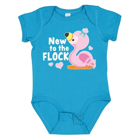 

Inktastic New to the Flock Cute Baby Flamingo Gift Baby Boy or Baby Girl Bodysuit